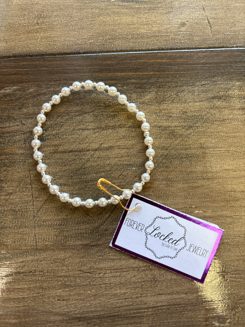 Classic Sterling Silver & Mother of Pearl Bracelet