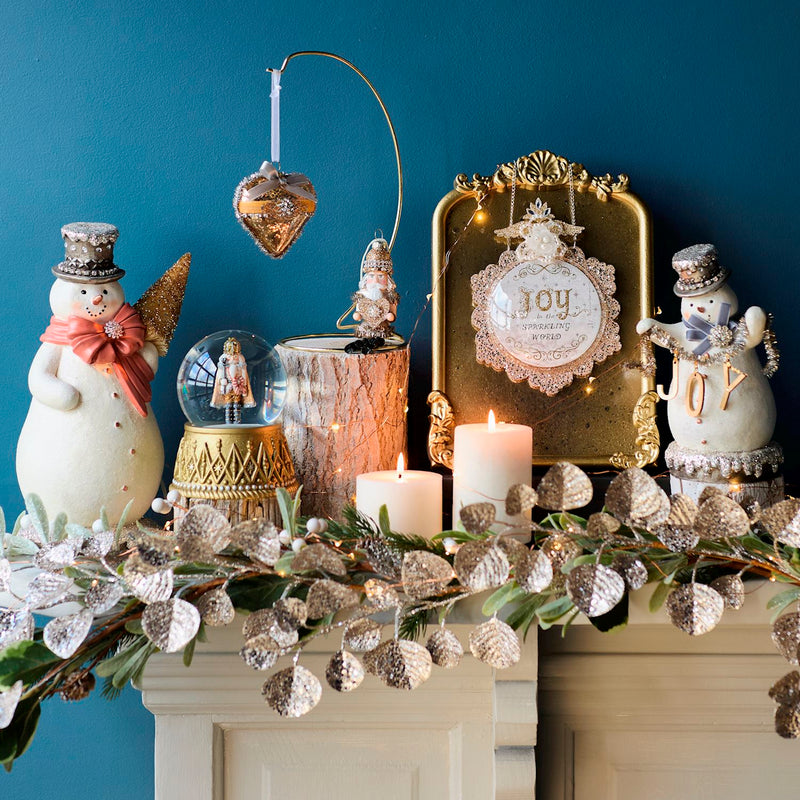 Sparkle and Joy Ornate Disc Ornaments 2 Assorted - 5x6in