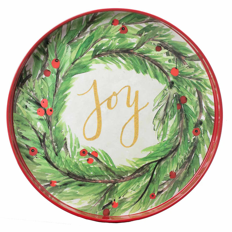 Christmas 15 Inch Round Tray