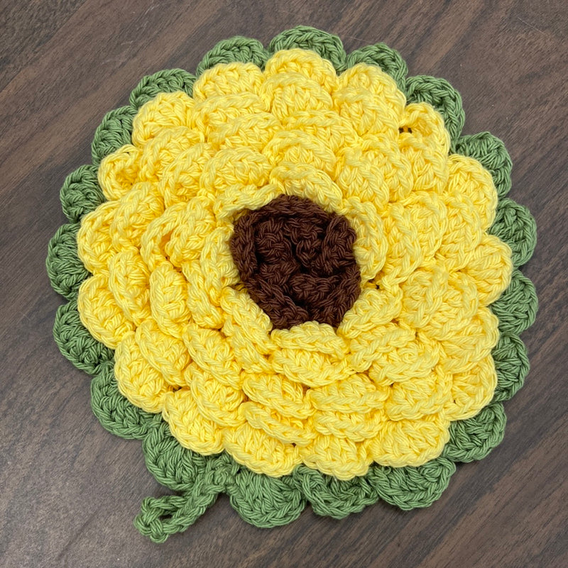 Crochet Pot Holder - Flower