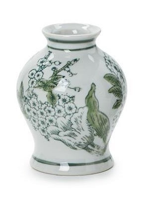 The Lotus Hand-Painted Chinoiserie Vases