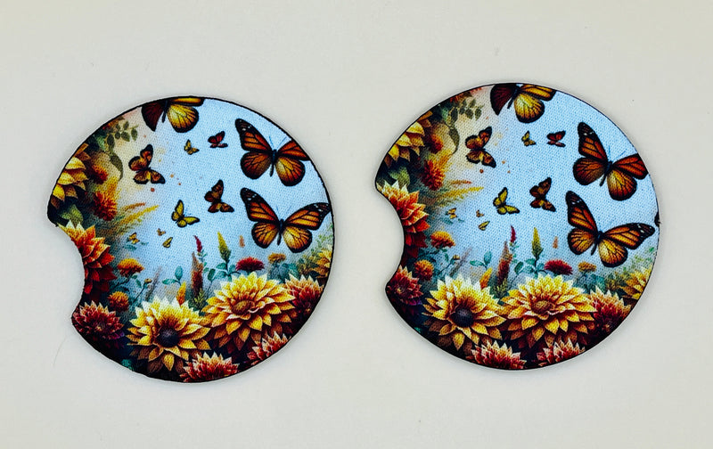 Sublimated Car Coasters, Set/2