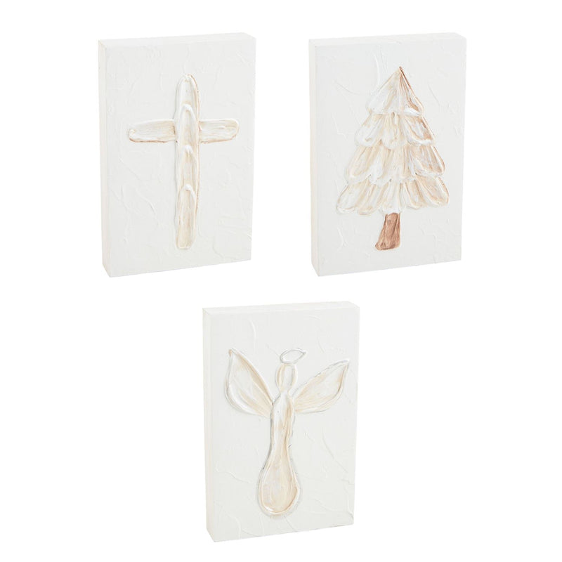 White Christmas Plaques