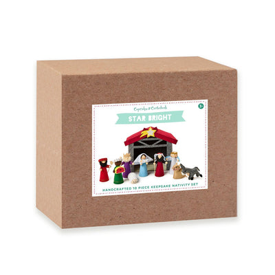 Handcrafted Felt Nativity 10 Pc Set