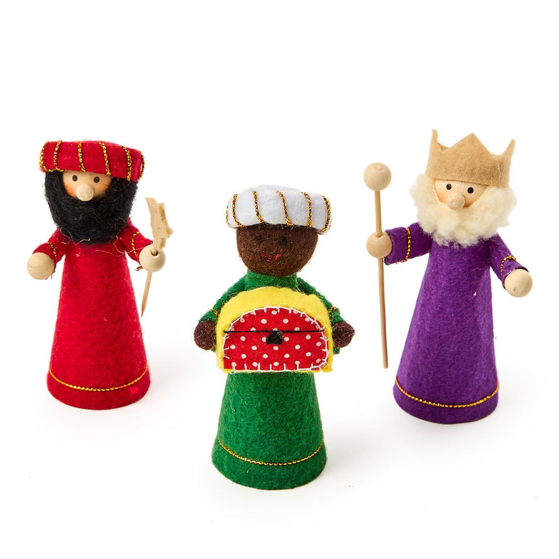 Handcrafted Felt Nativity 10 Pc Set