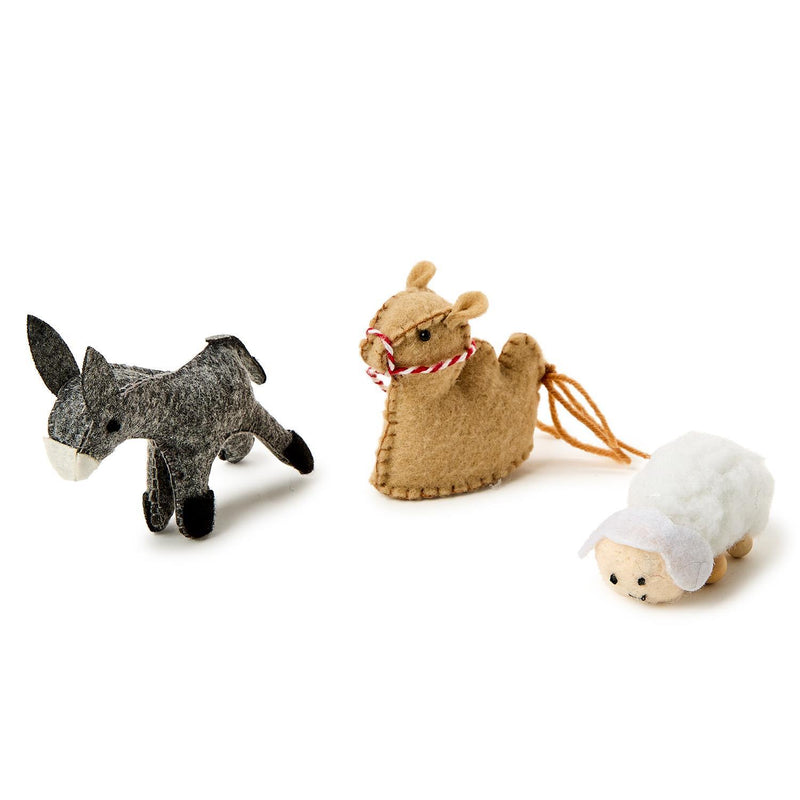 Handcrafted Felt Nativity 10 Pc Set