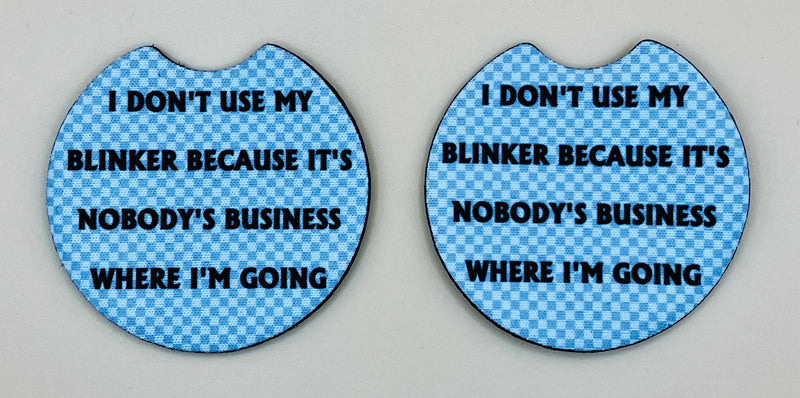 Sublimated Car Coasters, Set/2
