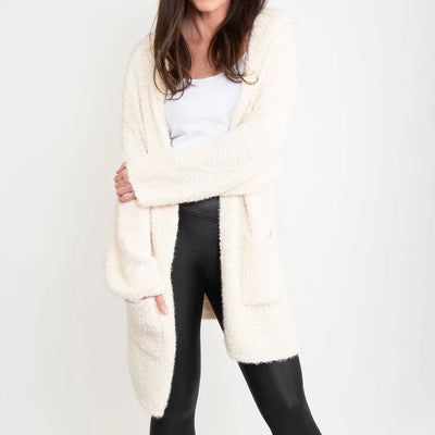 Tylie Teddy Bear Cardigan Marshmallow