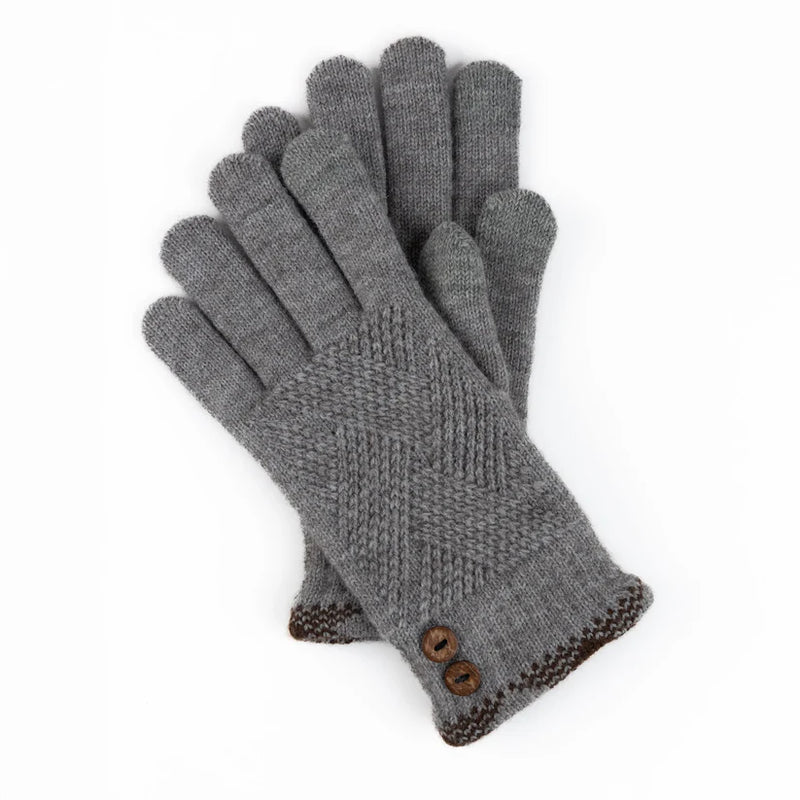 Jadie Plaid Cuff Knit Glove