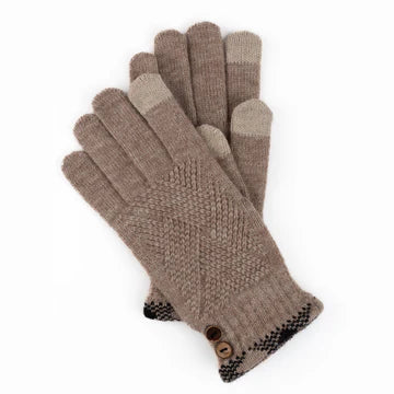 Jadie Plaid Cuff Knit Glove