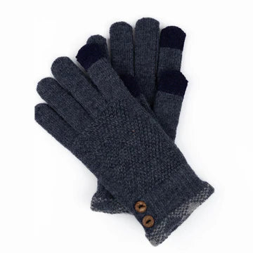 Jadie Plaid Cuff Knit Glove