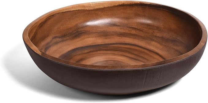 Sequoia Wood 12.5" in x 3 in Serving Bowl