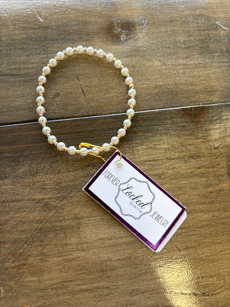 Classic Gold & Pearl Bracelet