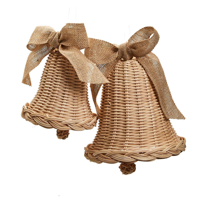 Wicker Christmas Bell - 2 Sizes