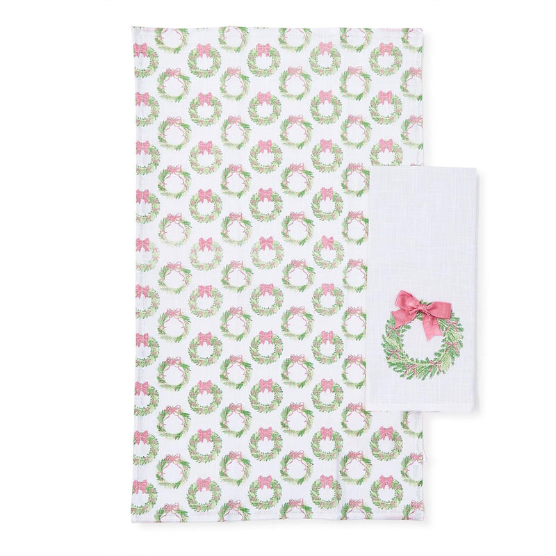 Bow-tiful Set of 2 Dish Towels with Satin Bow