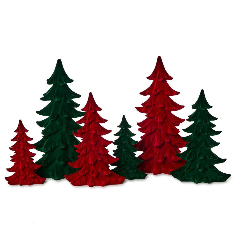 Flocked Holiday Trees