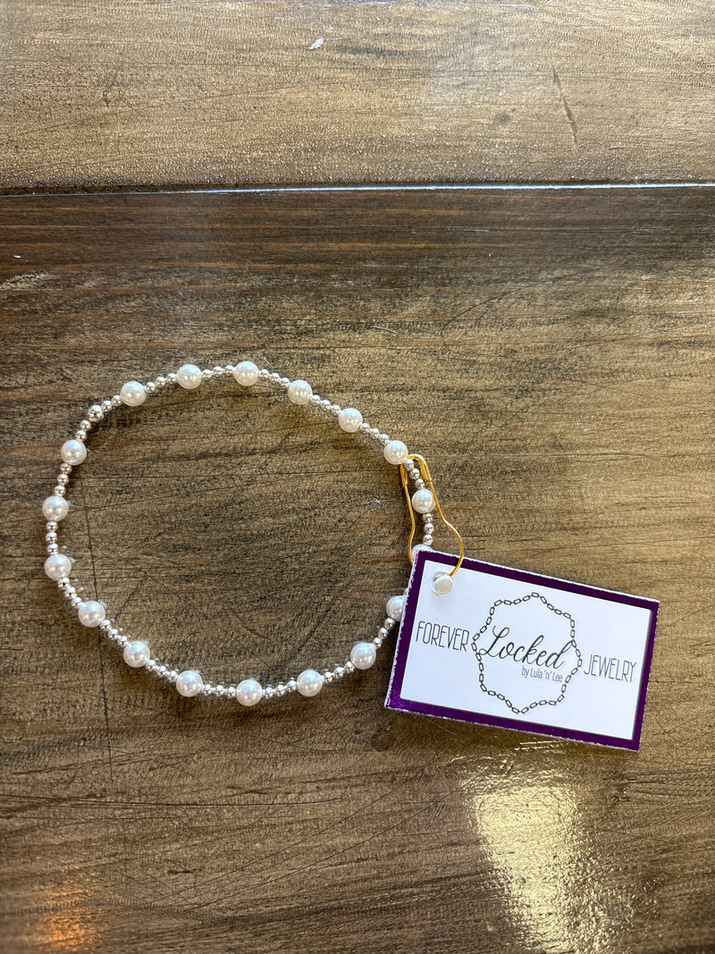 Classic Sterling Silver & Mother of Pearl Bracelet