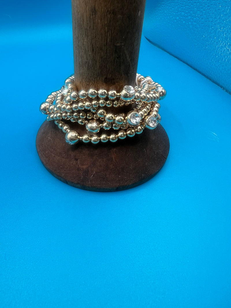 Stretch Bracelet with Bubble Gem
