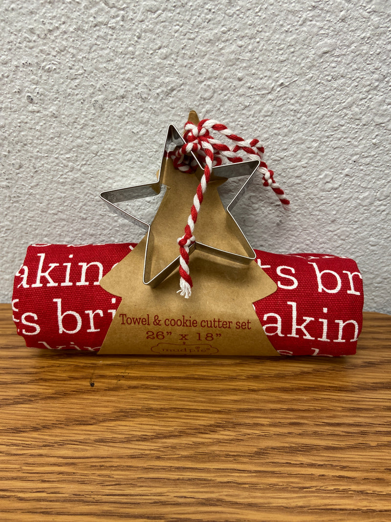 Christmas Towel & Cookie Cutter Set