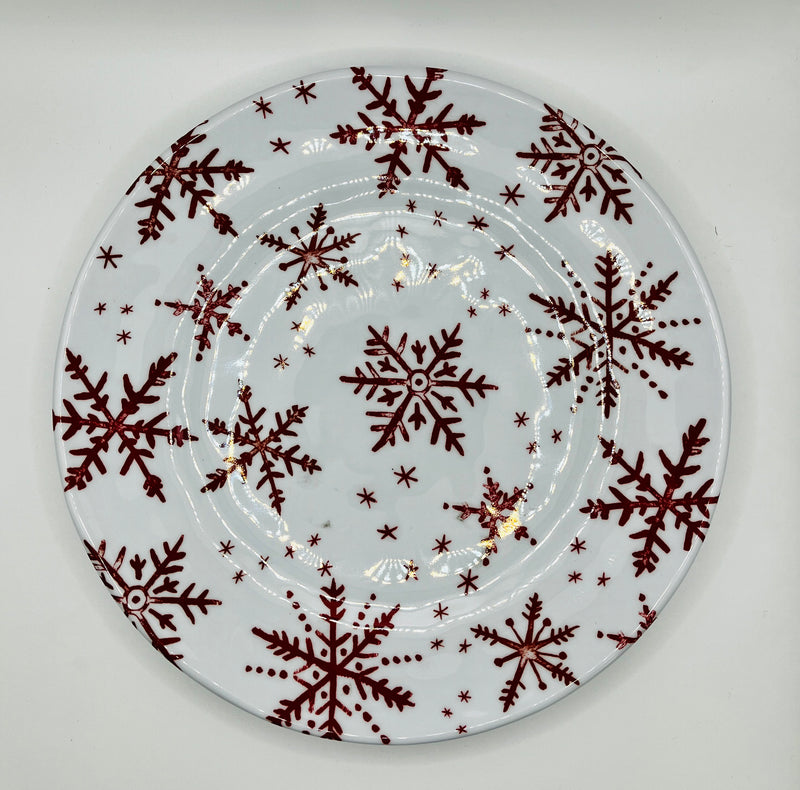 Holiday Snow 8.5in Salad Plate