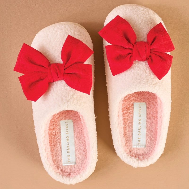 Fuzzy Holiday Slippers