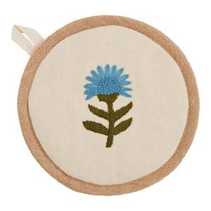 Floral Embroidery Pot Holders