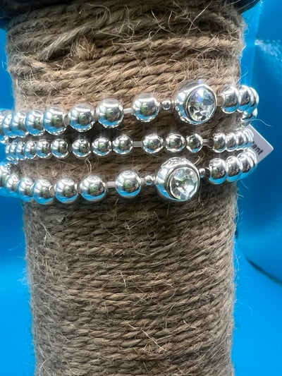 Stretch Bracelet with Bubble Gem