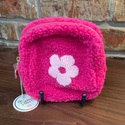 Zippered Teddy Square Pouch