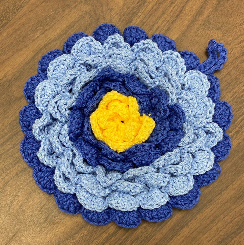 Crochet Pot Holder - Flower