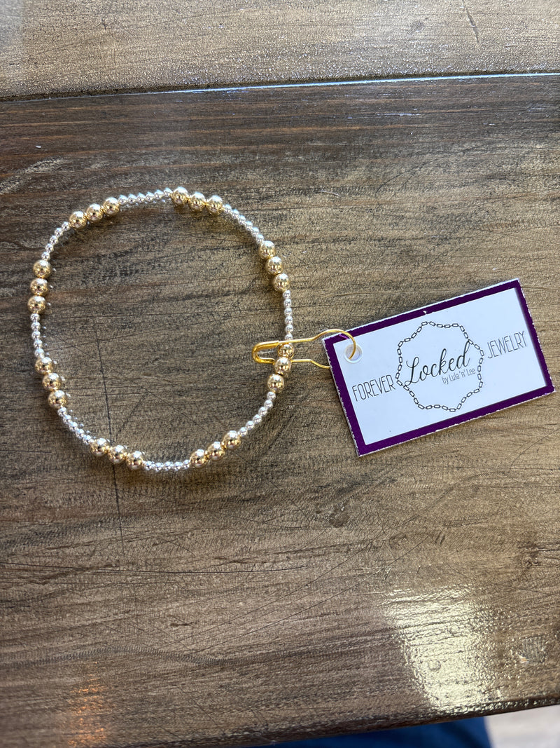 Classic Silver & Gold Bracelet