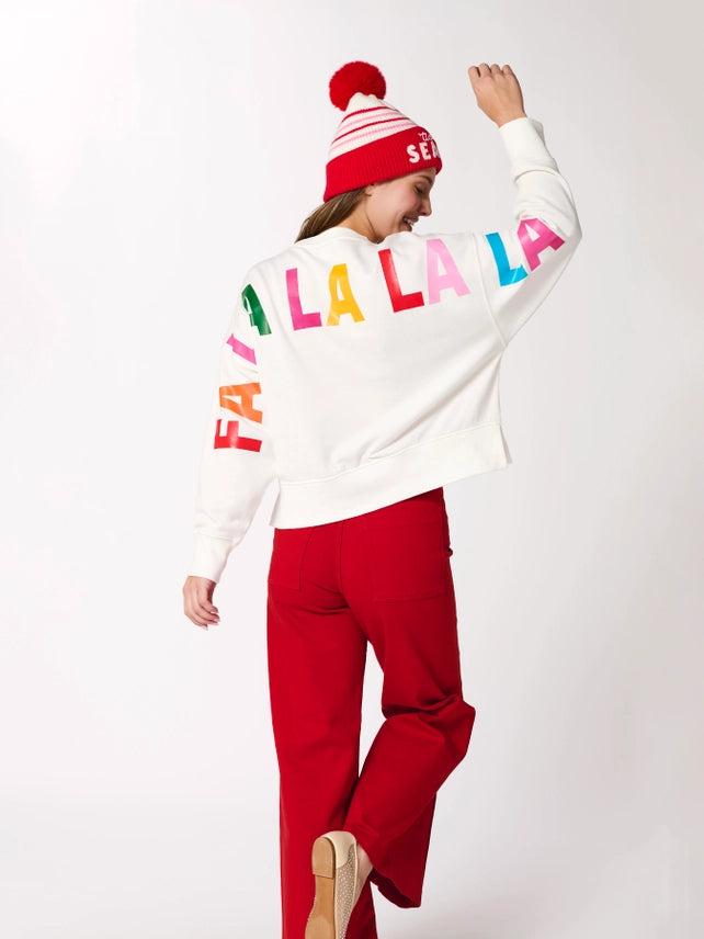 Tis the Season and Fa La La Sweatshirt, Ivory