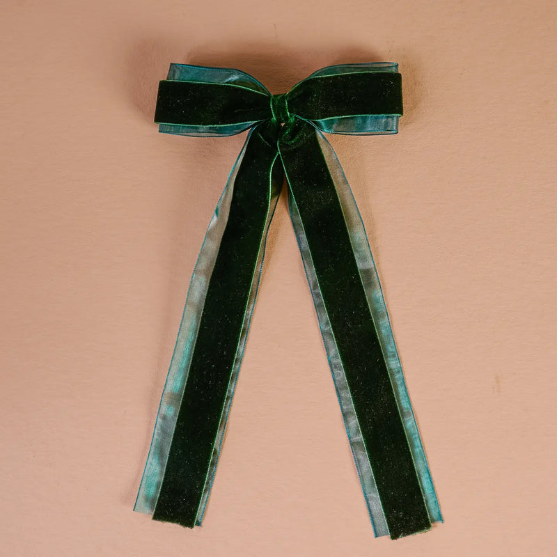 Velvet Luxe Layered Hair Bow