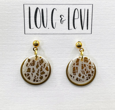 Dainty Button Earrings