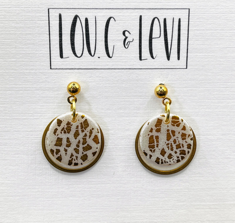 Dainty Button Earrings