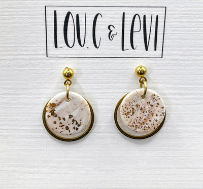 Dainty Button Earrings