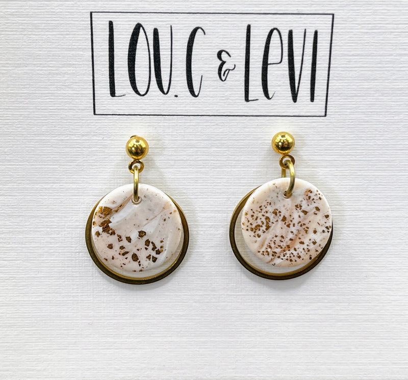 Dainty Button Earrings