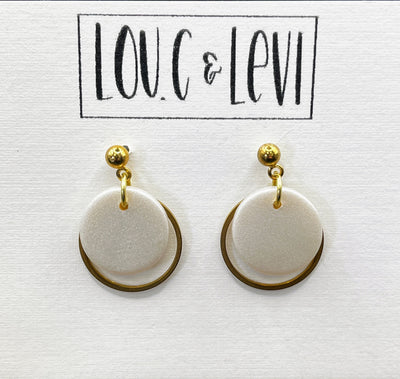 Dainty Button Earrings