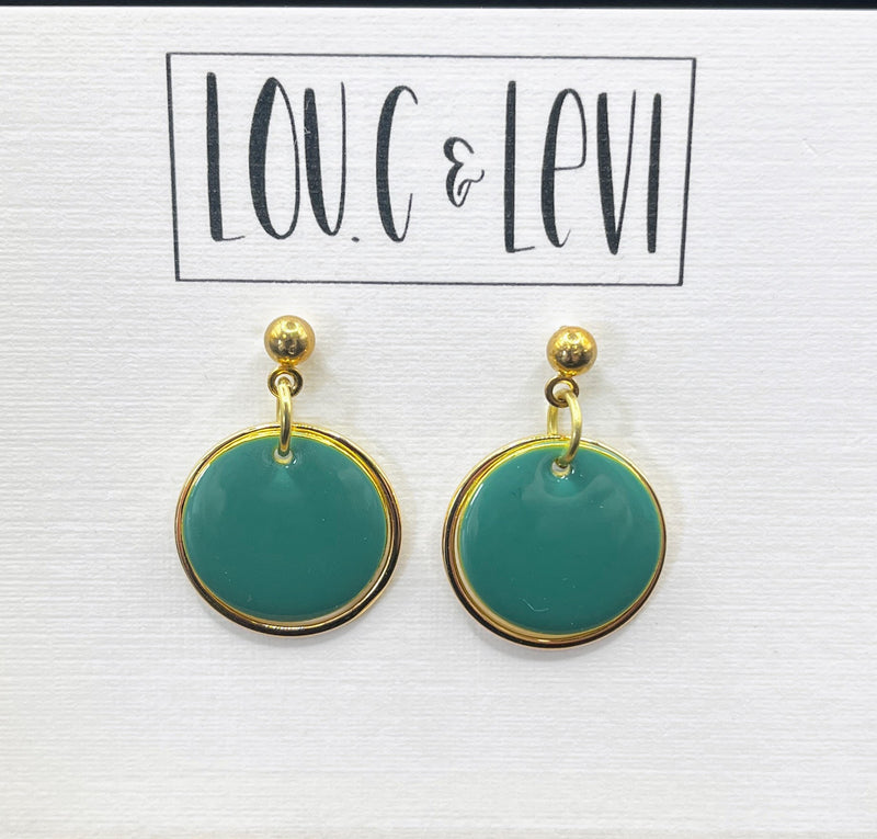 Dainty Button Earrings