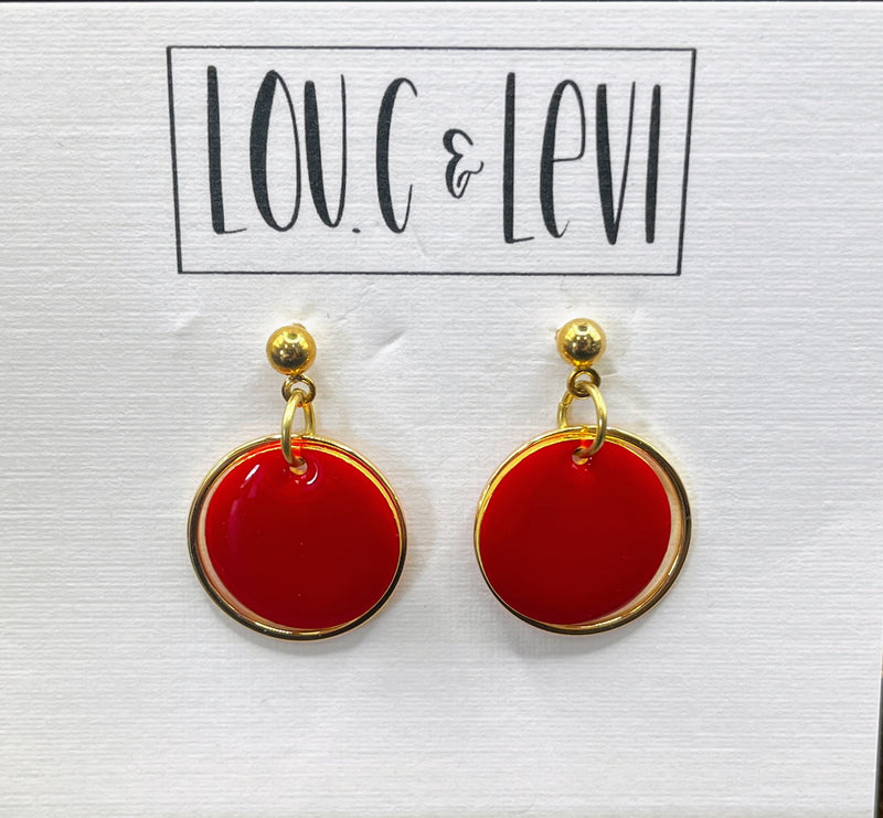 Dainty Button Earrings