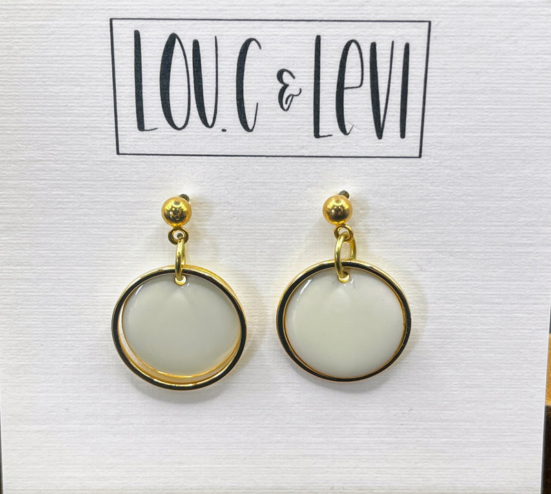 Dainty Button Earrings