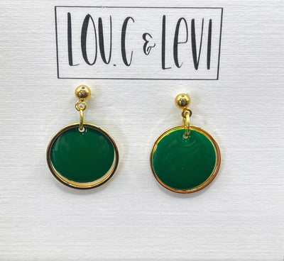 Dainty Button Earrings