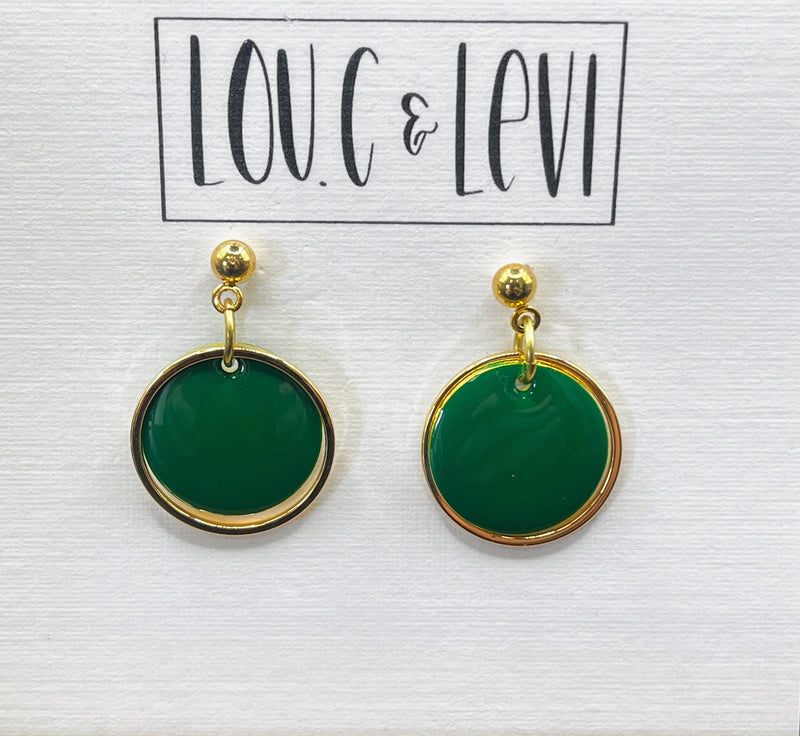 Dainty Button Earrings