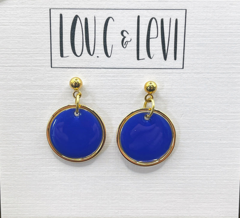 Dainty Button Earrings