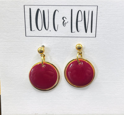 Dainty Button Earrings