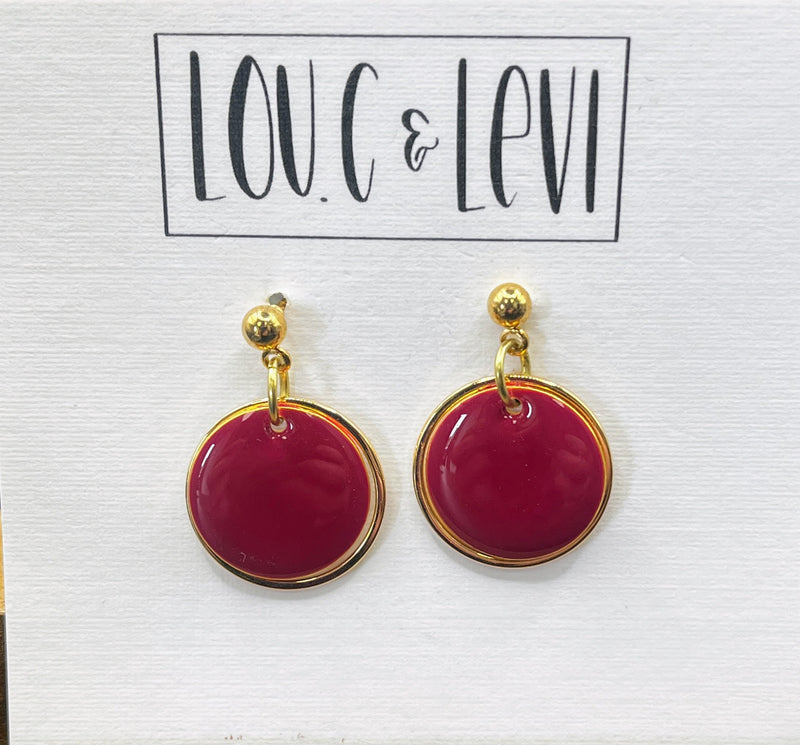 Dainty Button Earrings