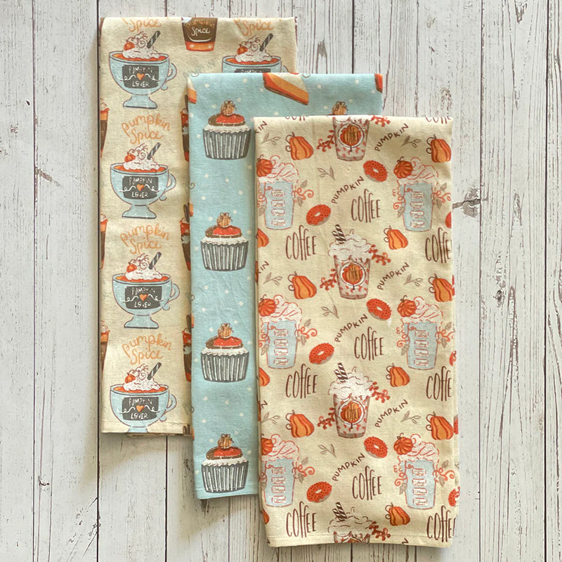 Fall Printed Kitchen Towel - Set of 3