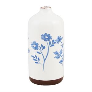 Blue Floral Vases