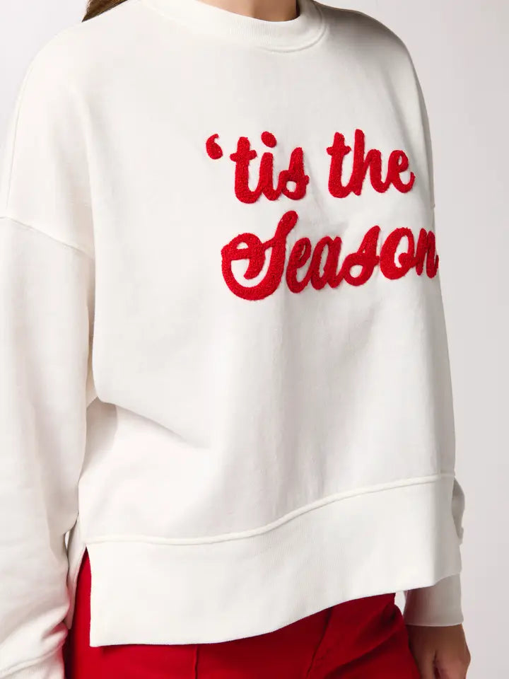 Tis the Season and Fa La La Sweatshirt, Ivory