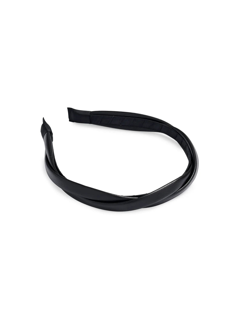 Faux Leather Twist Headbands