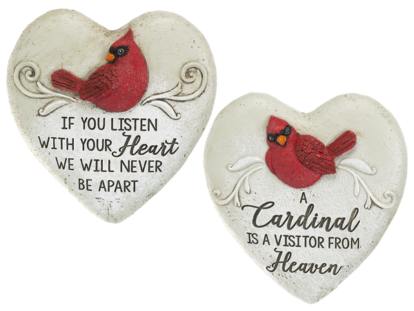 Cardinal Memorial Garden - Heart Figurines